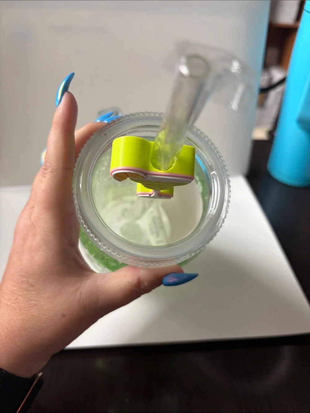 Margarita Mood 22 oz Faux Slushy Acrylic Tumbler w/ Topper